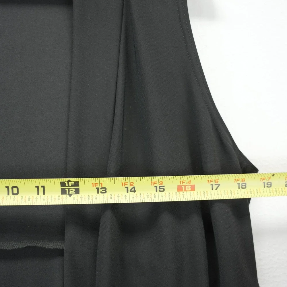 Sympli Black Open‎ Front Sleeveless Cardigan Vest Draped Lagenlook Size 8 Canada
